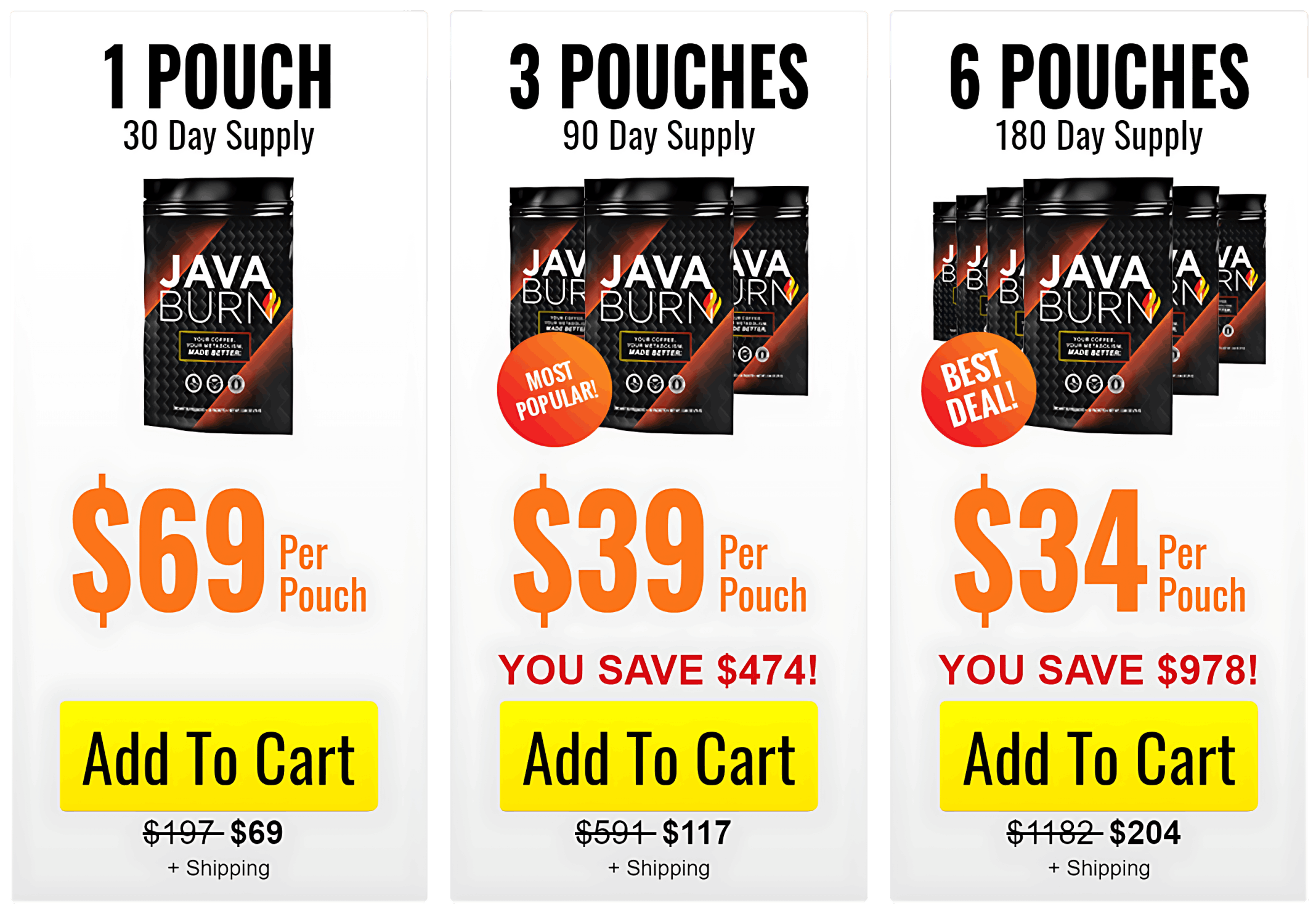 Java Burn price